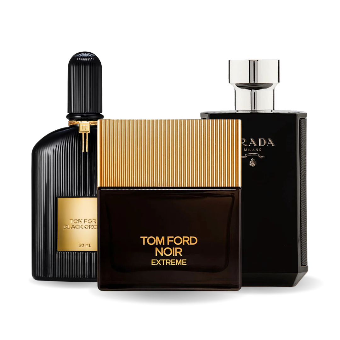 SET DE 3 PARFUMURI BLACK ORCHID, NOIR EXTREME, PRADA INTENSE 100ML